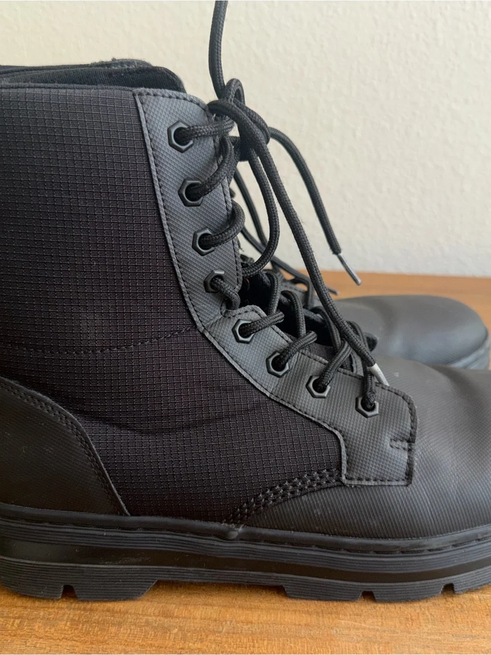 Dr. Martens Men's Black Lace-Up Tactical Boots
